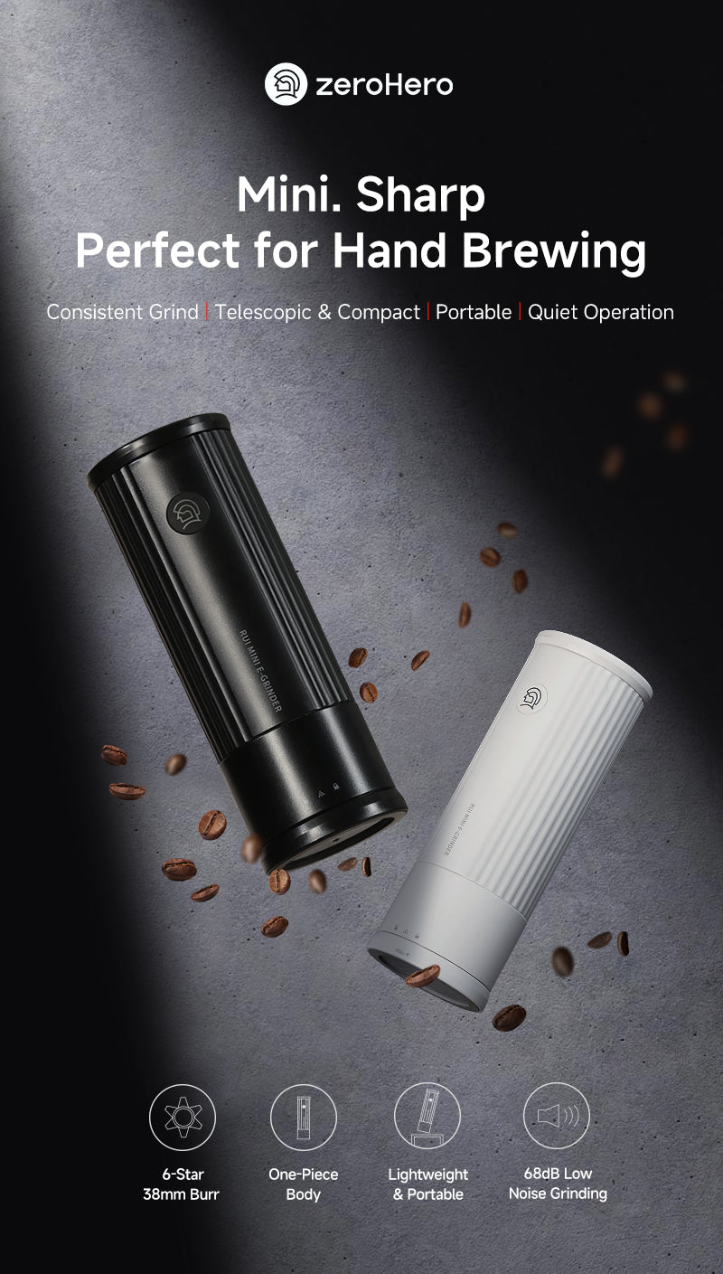 Mini. Sharp. Perfect for Hand Brewing Electric ginder.
Consistent Grind | Telescopic & Compact | Portable | Quiet Operation