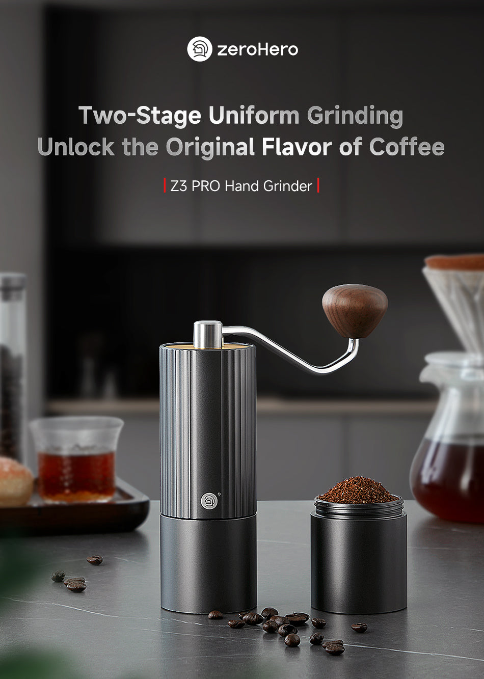 ZeroHero Z3 Pro Hand Grinder | Coffee Plus
