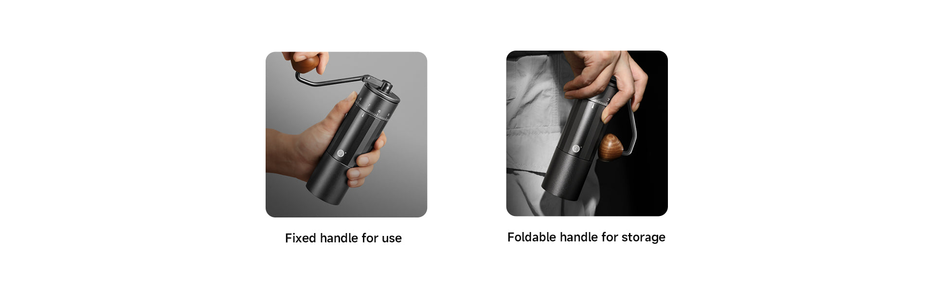 Fixed handle for use | 折叠Foldable handle for storage