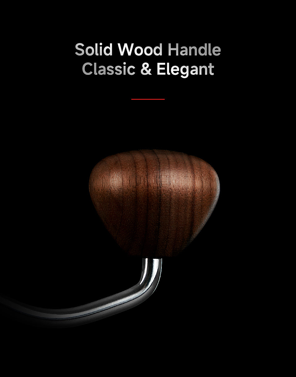 Solid Wood Handle — Classic & Elegant