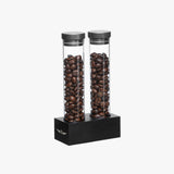 zeroHero Single Dose Coffee Bean Cellar Tubes with Funnel & Rack