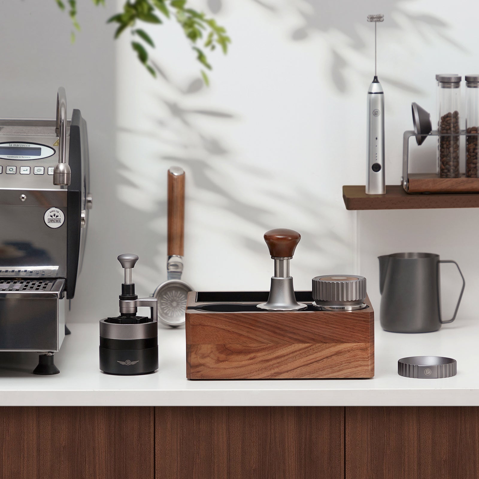 zeroHero 58mm Espresso Barista Tool Set - Tamper, WDT Tool & Gravity Distributor