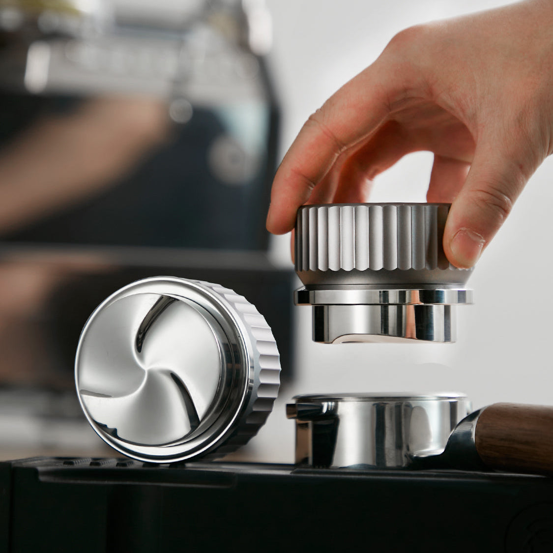 zeroHero Thor Adjustable Coffee Distributor - Dual Head Leveler Tool