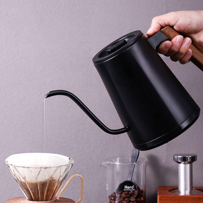 エリーレイ　ブラックヒーター zeroHero Entry-lux Gooseneck E-Kettle – zeroHero Coffee