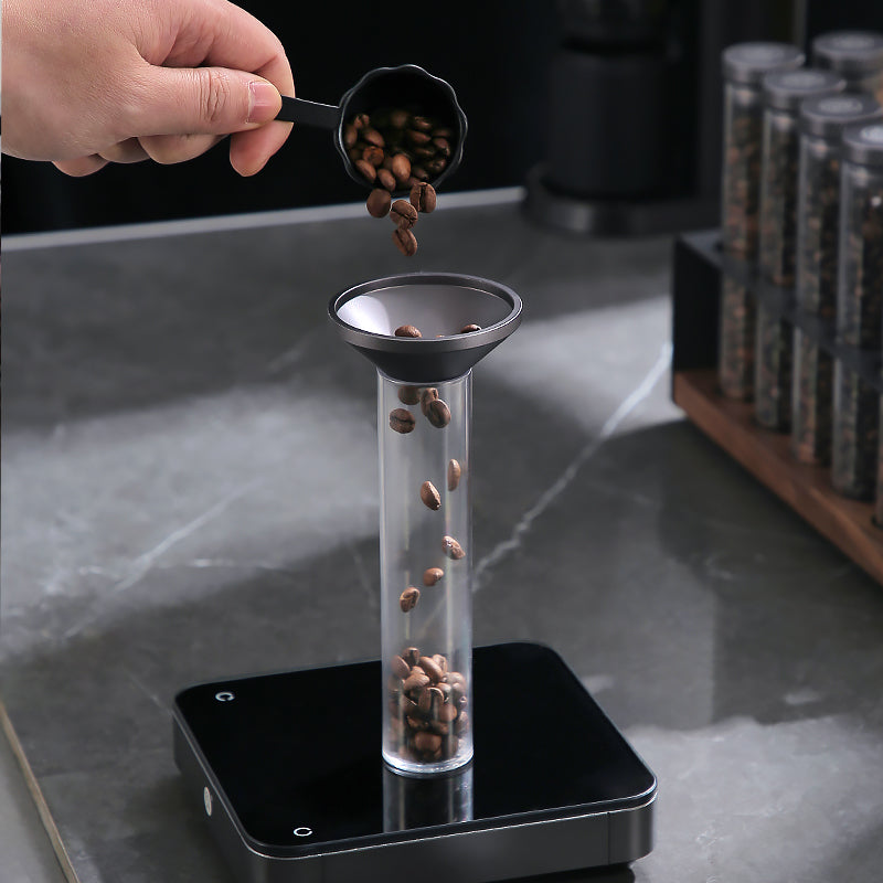 zeroHero Single Dose Coffee Bean Cellar - 10pcs PCTG Tubes with Wooden Stand