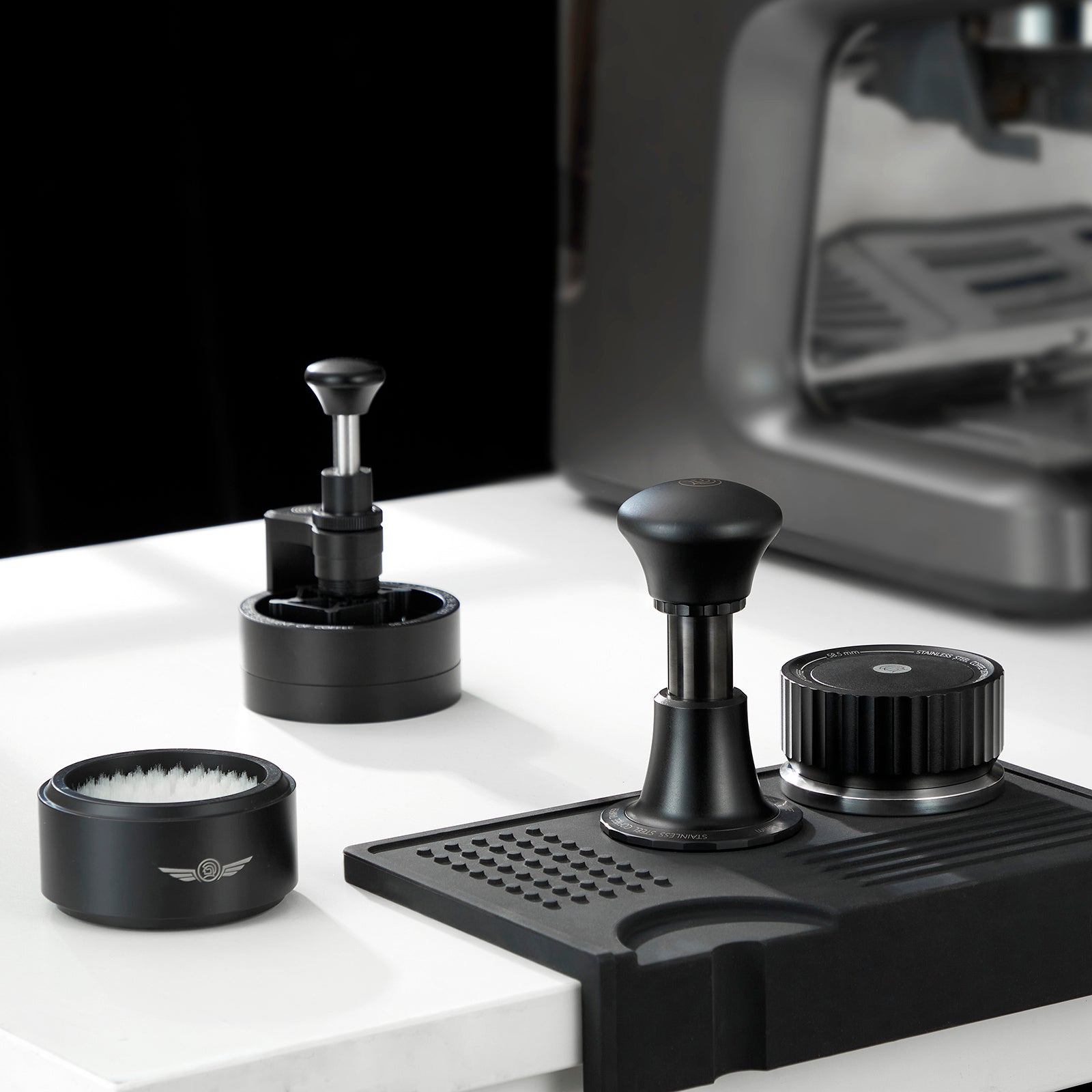 zeroHero 58mm Espresso Barista Tool Set - Tamper, WDT Tool & Gravity Distributor