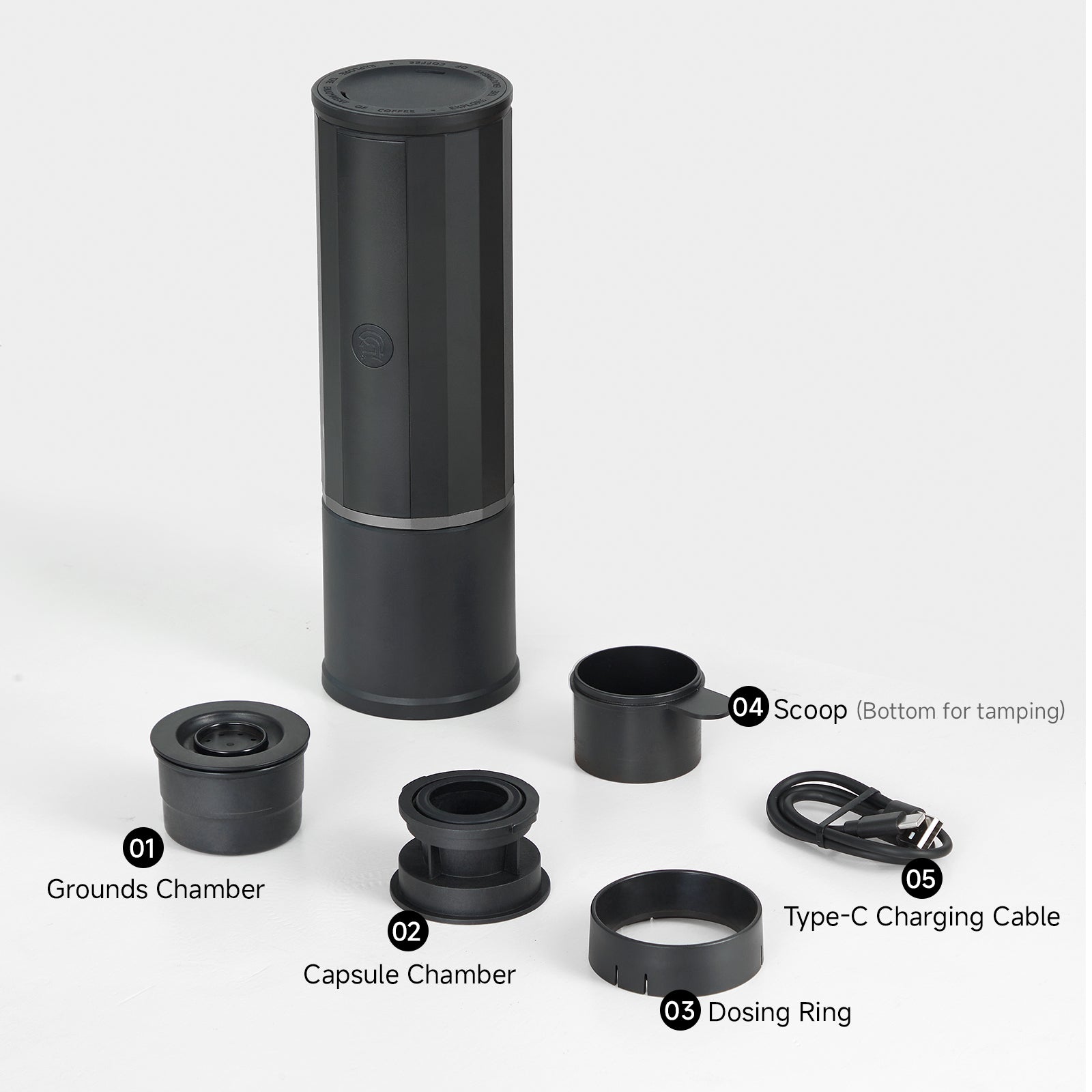 zeroHero Heropresso Portable Espresso Maker-Heated Edition - Handheld Pod Coffee Machine