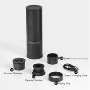 zeroHero Heropresso Portable Espresso Maker-Heated Edition - Handheld Pod Coffee Machine