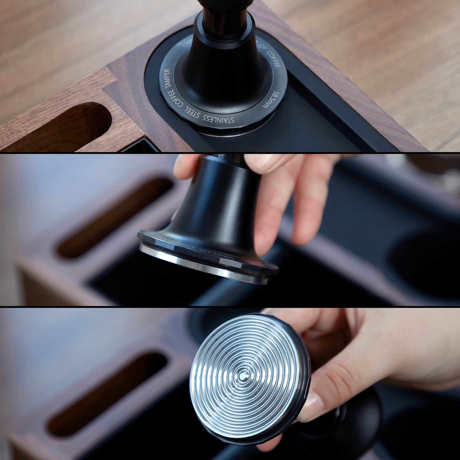 zeroHero Sword Calibrated Espresso Tamper - 30lb Constant Pressure & Self-Leveling Impact Tool