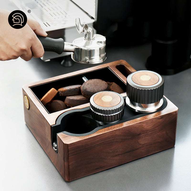 Koffie Knock Box Met Rubber Knock Bar Grote Espresso Koffiedik Container Antislip Afval Koffiedik Dump Bin Wit Koffie Knock Box Met Rubber Knock Bar Grote Espresso Koffiedik Container Antislip Afval Koffiedik Dump Bin Wit