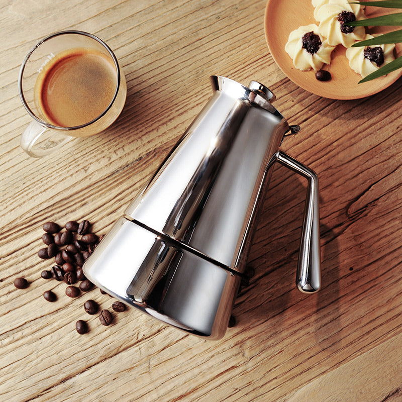 zeroHero M06 Stainless Steel Portable Moka Pot - zerohero