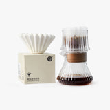 zeroHero Melody Pour Over Coffee Set - Variable Speed Dripper & Glass Server & Filters