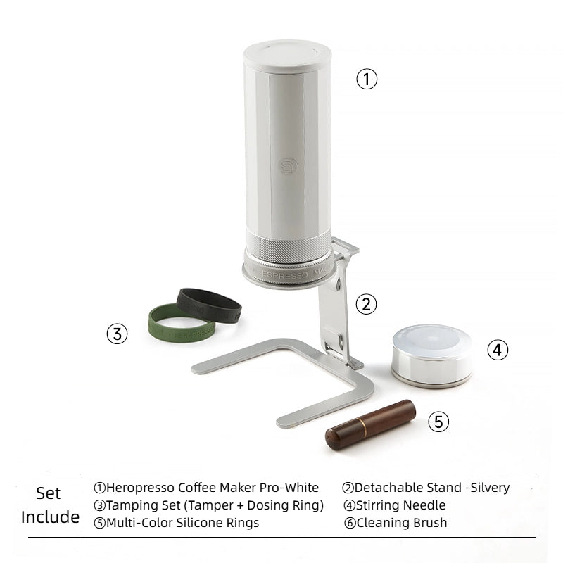 zeroHero Heropresso Pro Portable Espresso Maker - Electric Heating